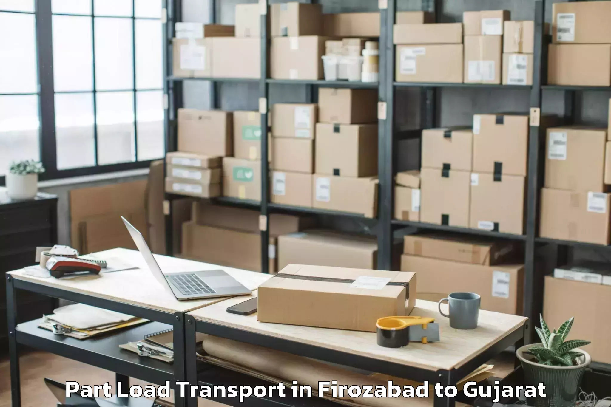 Quality Firozabad to Anklav Part Load Transport